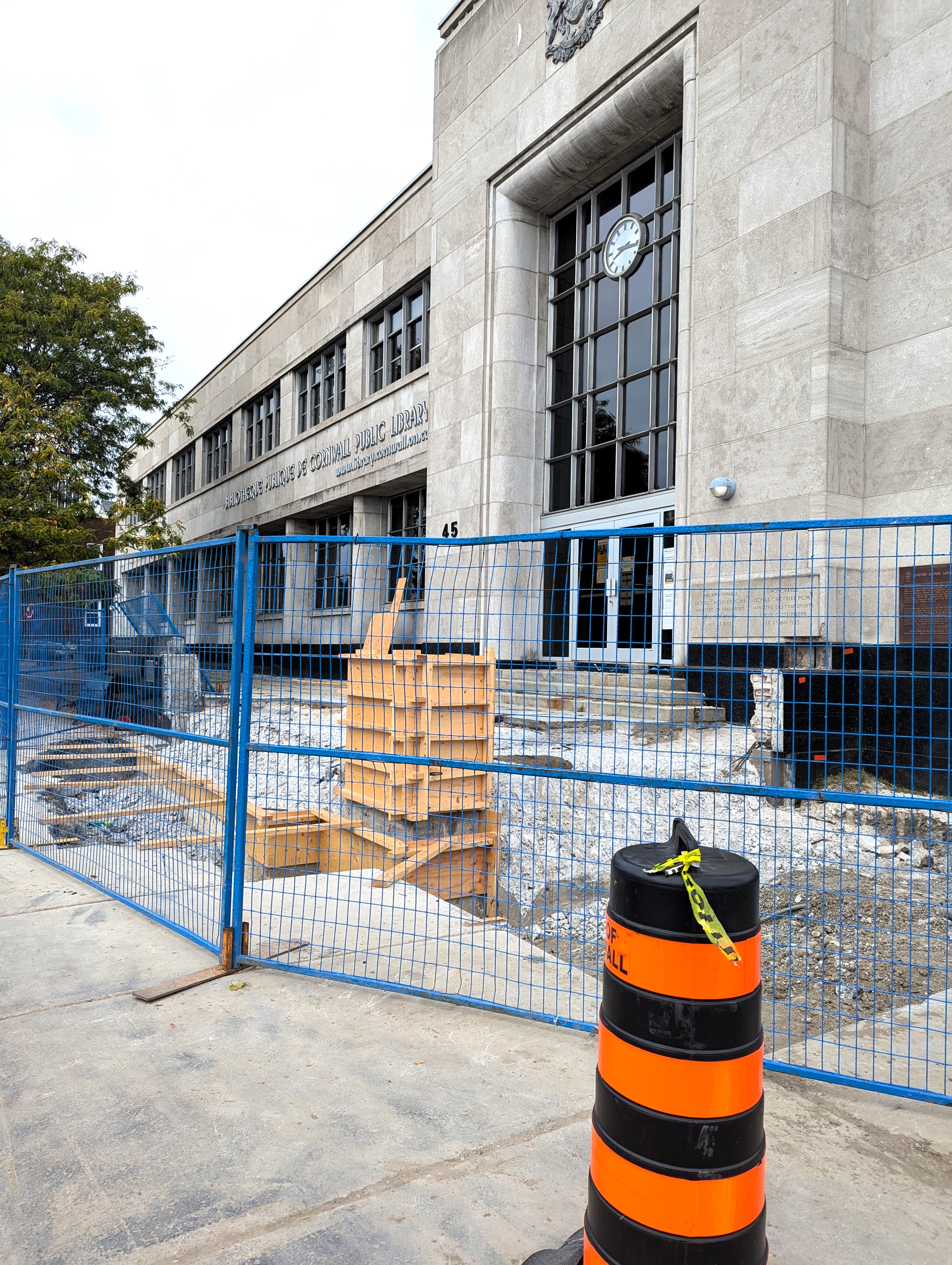 front entrance construction